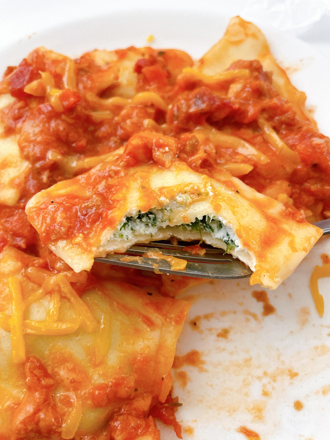 Spinach recotta ravioli 意大利饺子
