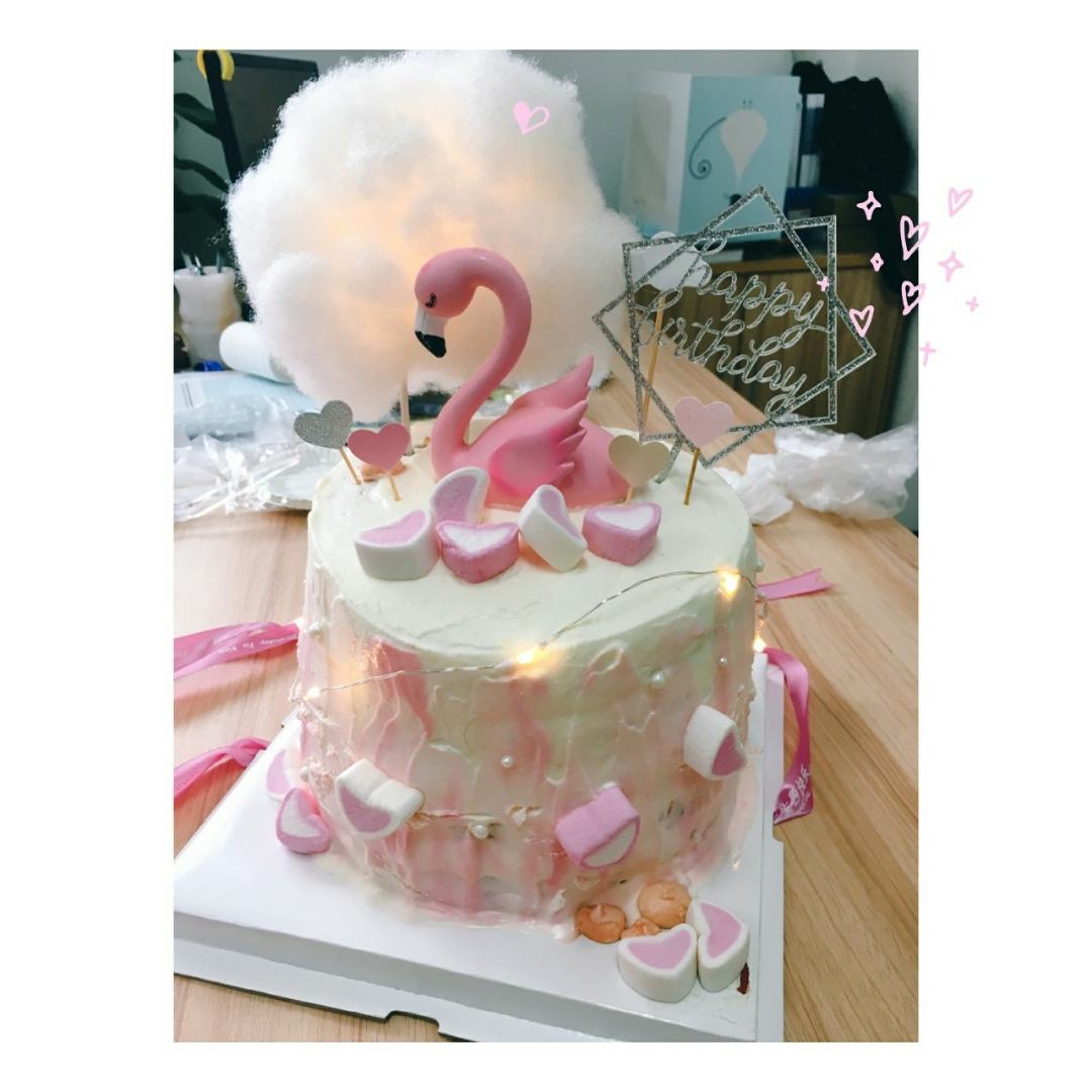 气球蛋糕 火烈鸟蛋糕 火烈鸟梦幻气球蛋糕