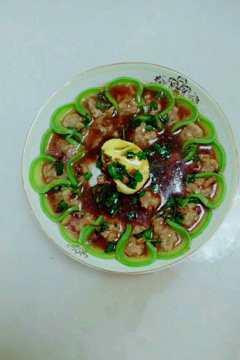 西葫芦鸡蛋肉馅