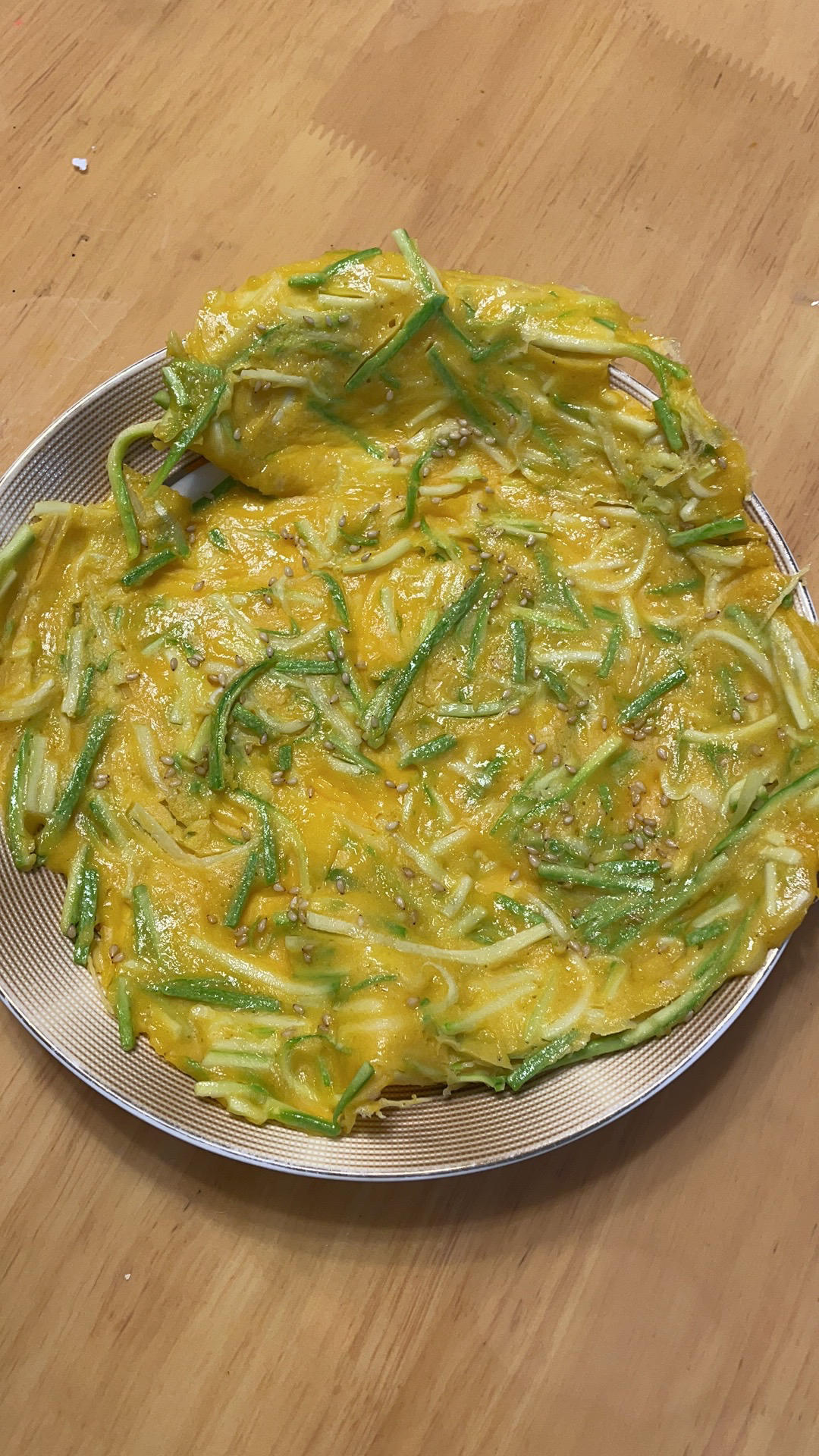 让宝宝爱上吃菜 摊西葫芦软饼（一岁以上婴幼儿辅食）西葫芦黑芝麻鸡蛋饼 煎鸡蛋面糊饼子