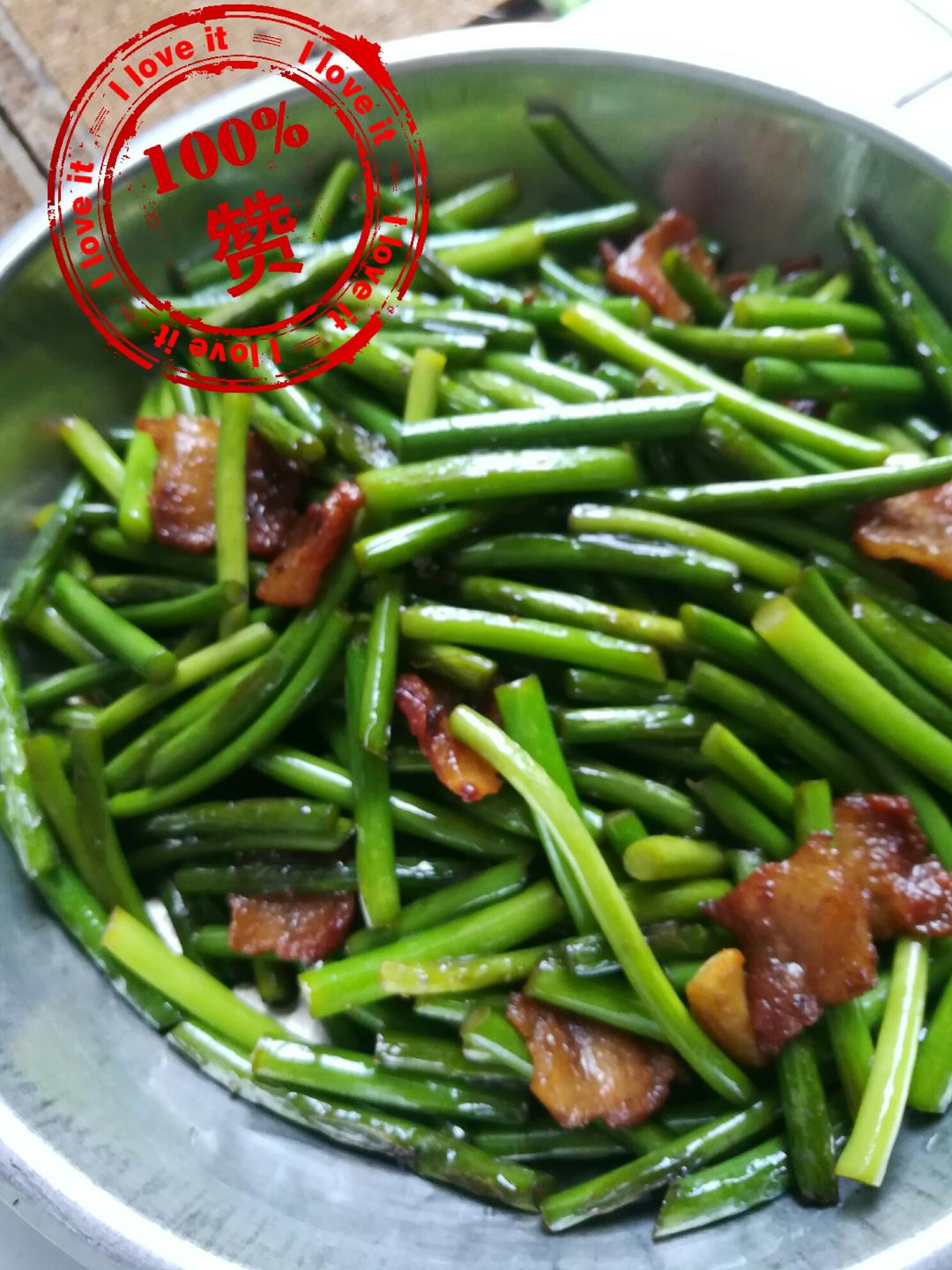 爆炒蒜心的做法