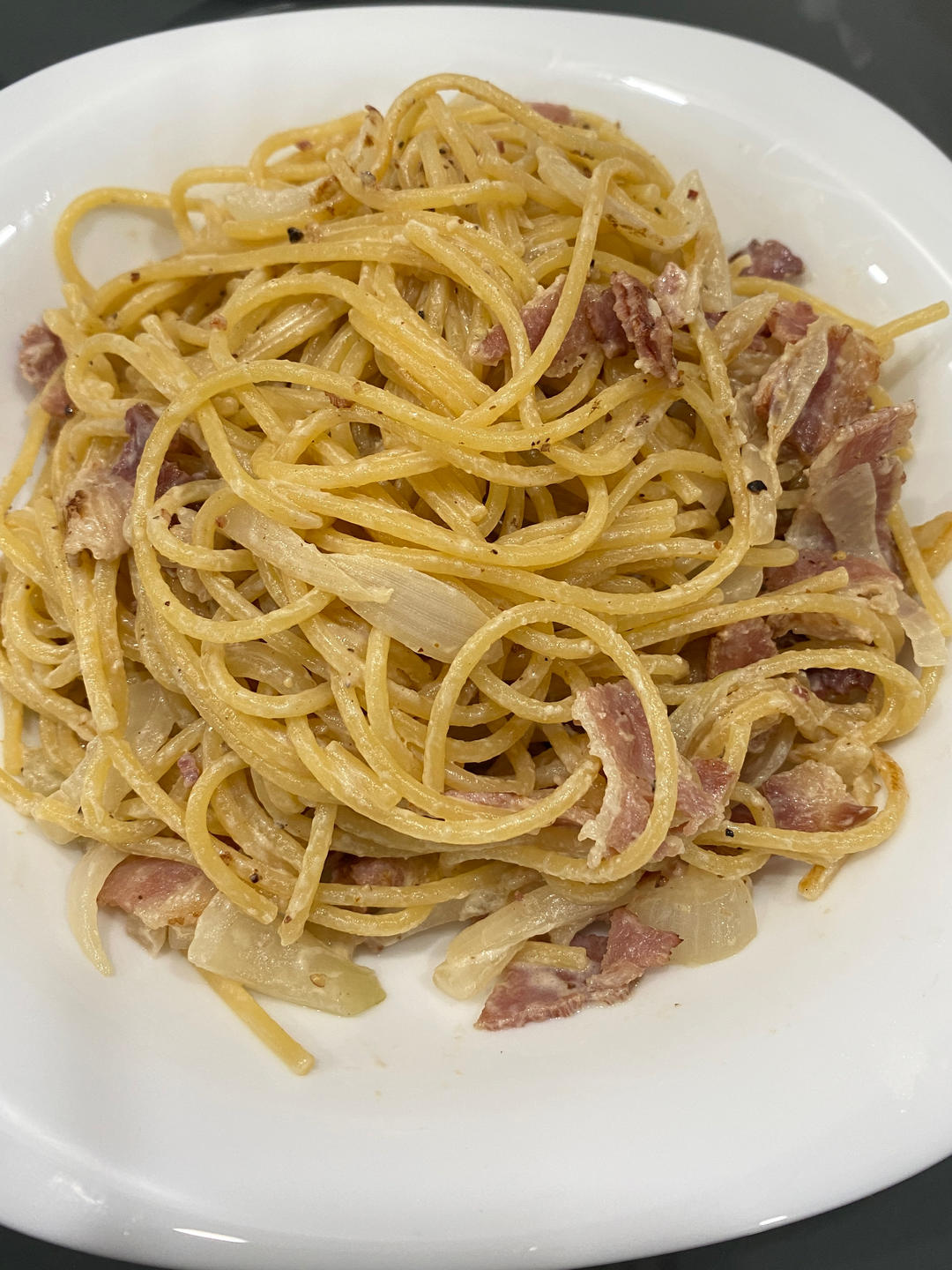 低卡伪白酱奶油培根蘑菇意大利面｜#Healthymeals# 减脂必撸02