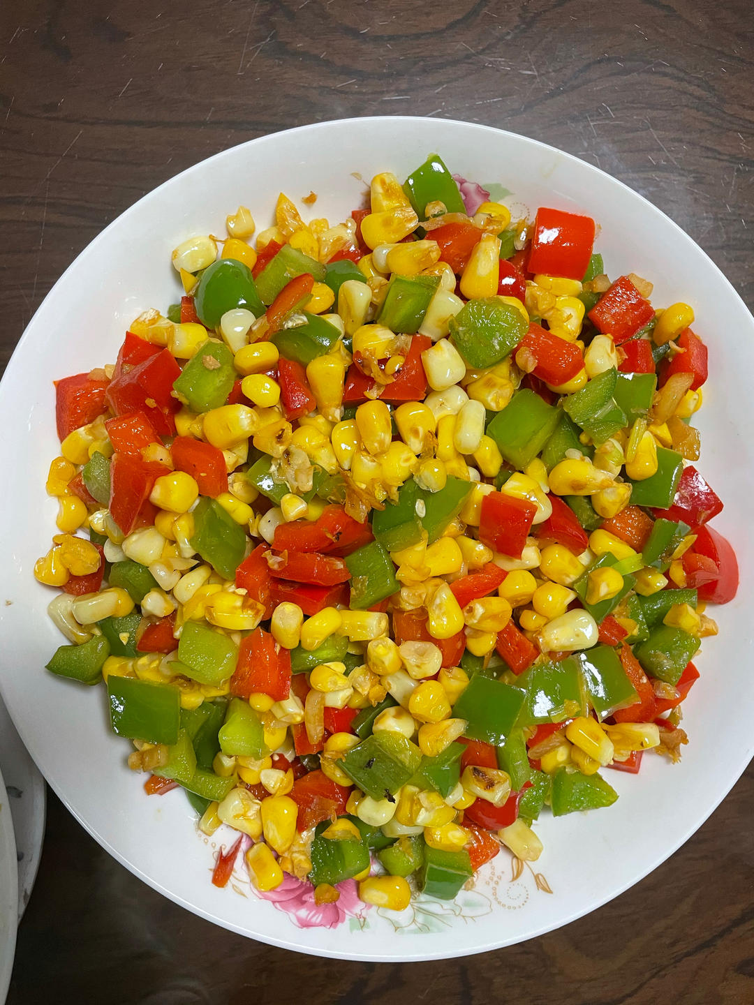 🌈青红椒炒玉米粒