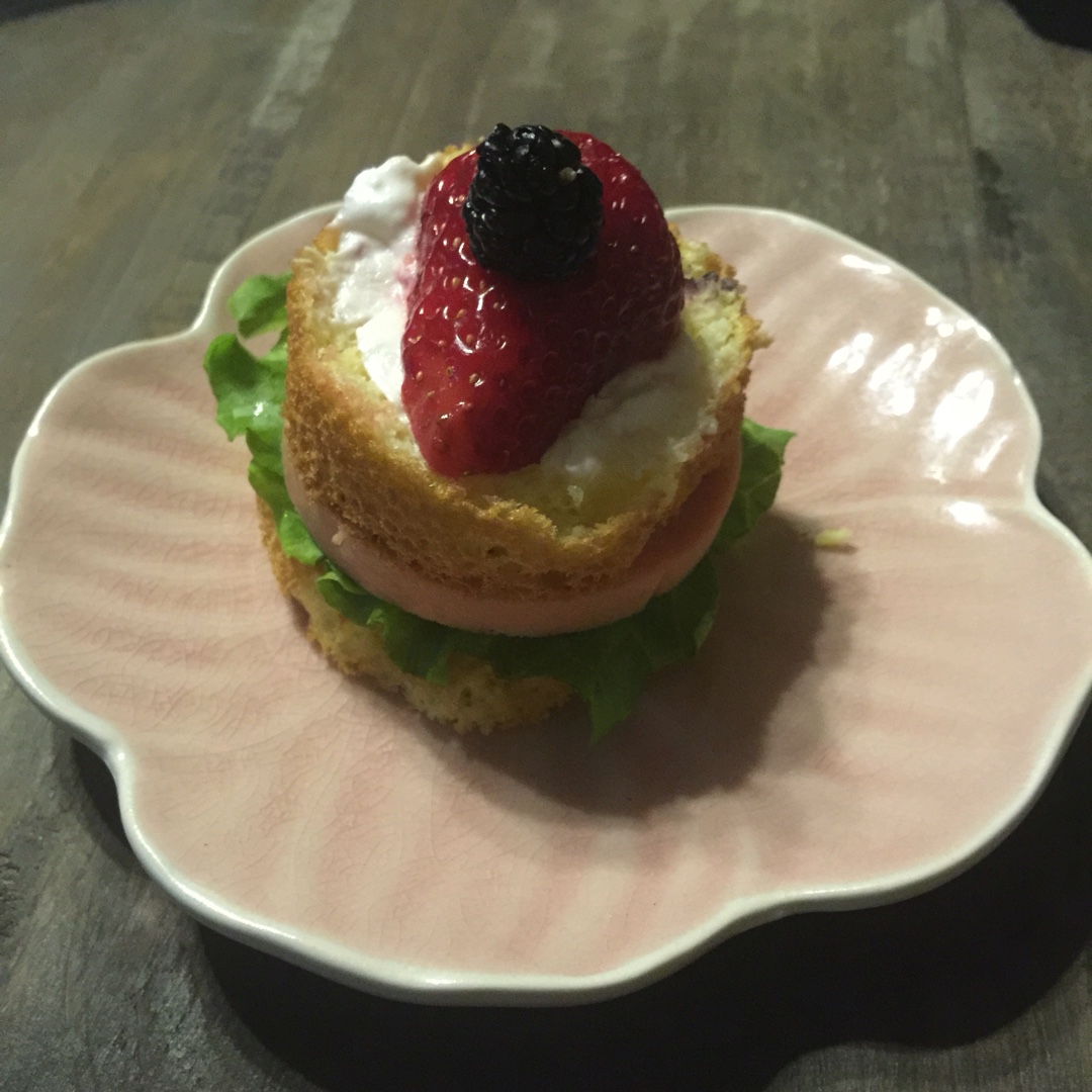 腐败生活做的无油小蛋糕