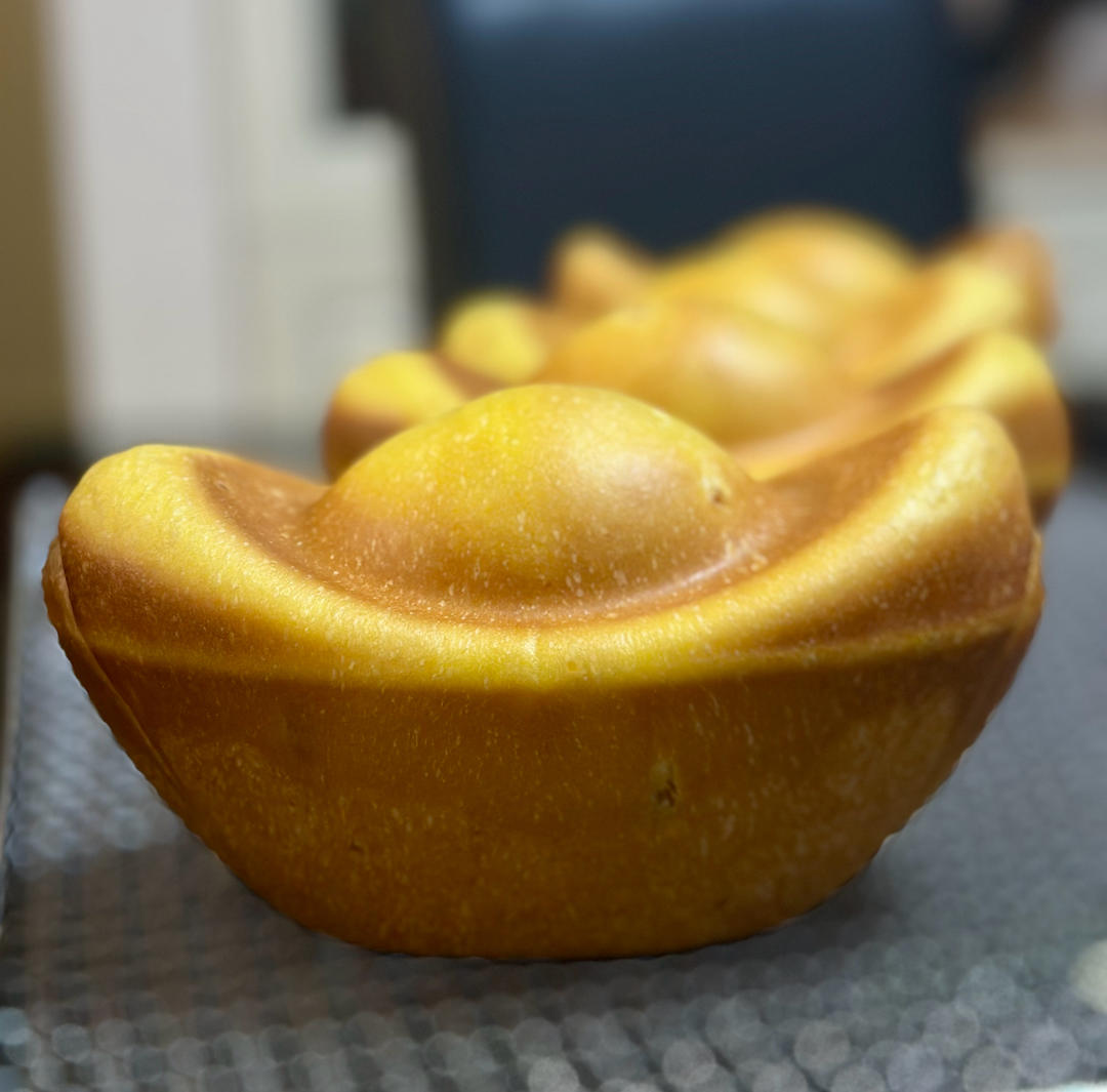 可以吃的元宝，双倍南瓜元宝吐司