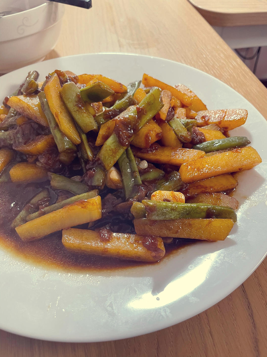 土豆豆角烧茄子