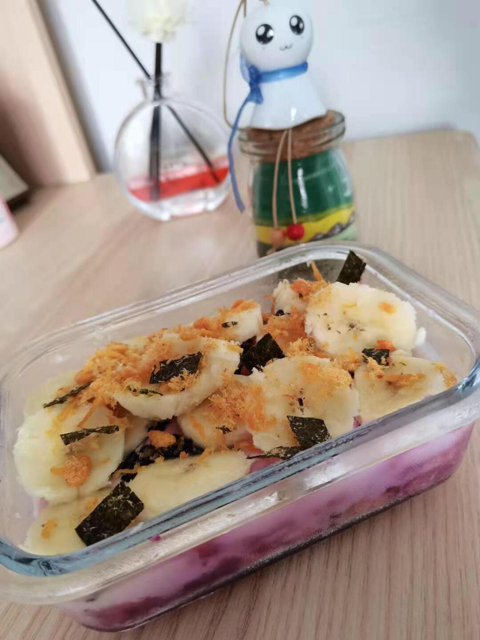 隔夜香蕉酸奶麦片