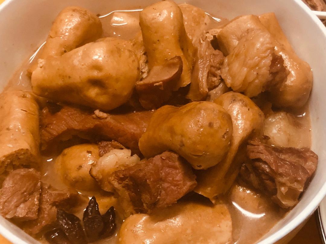 肉烧豆腐果