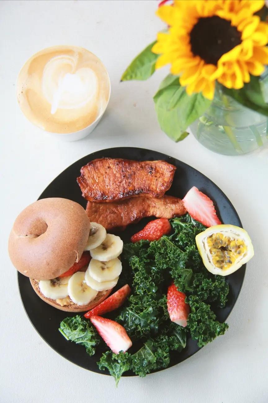 晚做晨烤热乎上桌系列之奶味中筋贝果