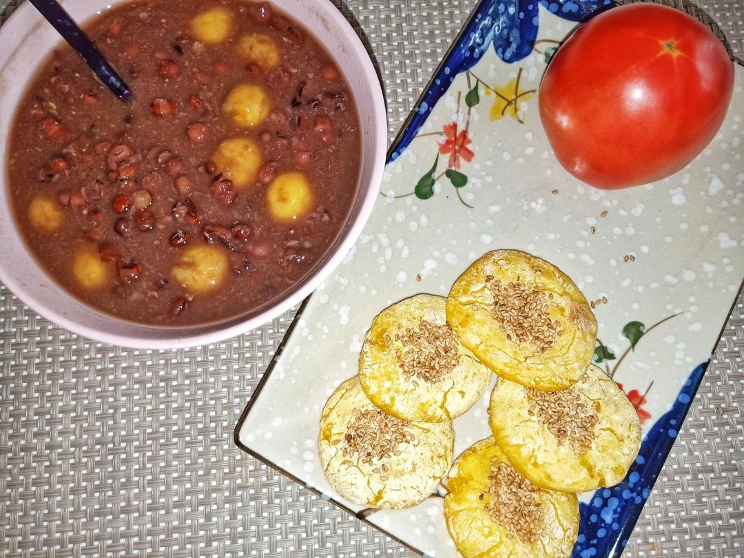 烤箱版紫薯饼（红薯饼）