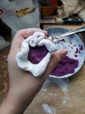 西米月饼(紫薯馅)的做法 步骤5