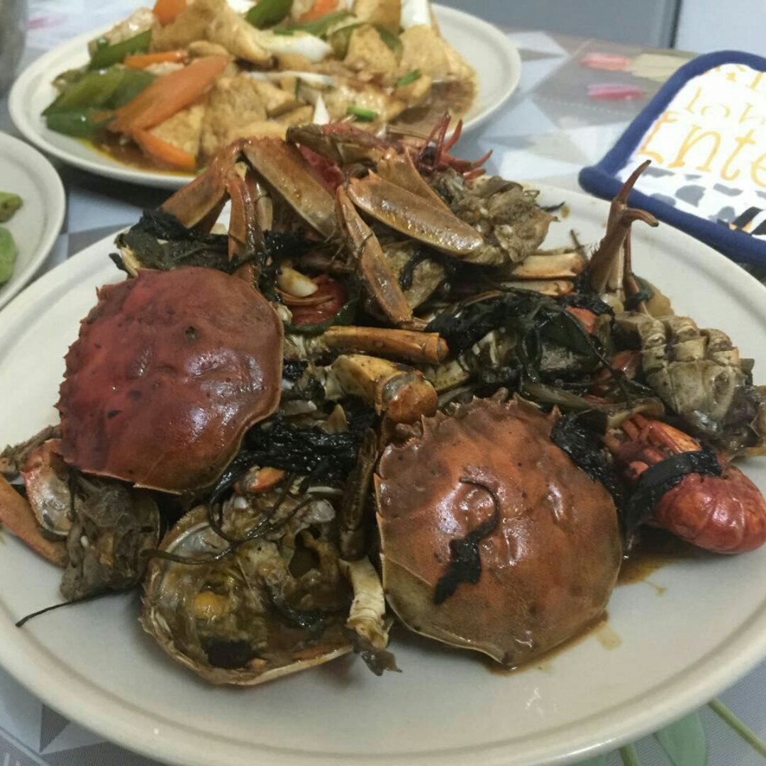 紫苏辣椒炒螃蟹