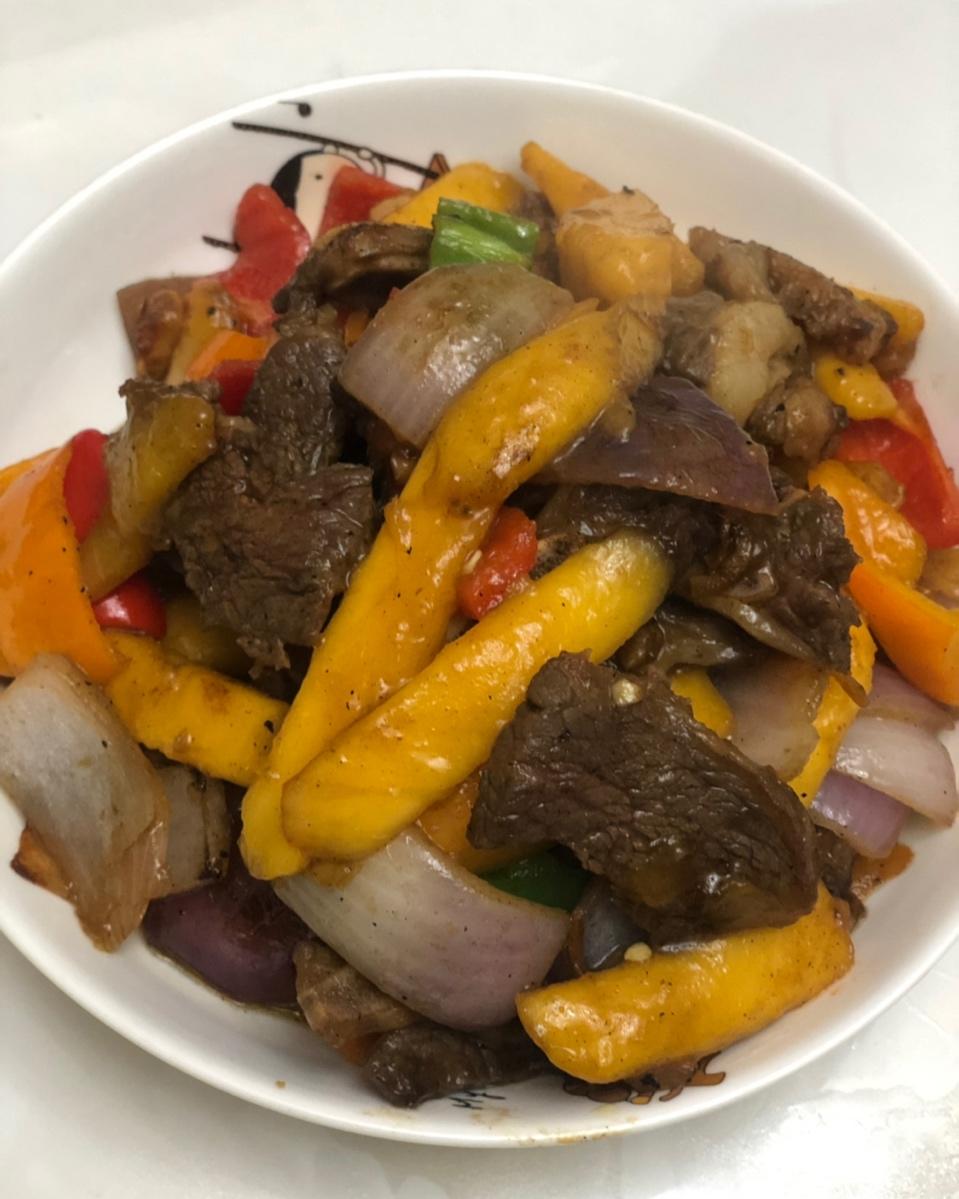 芒果炒牛肉