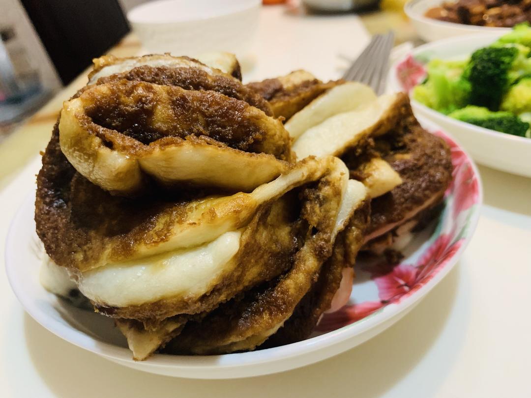 老北京麻酱红糖花卷儿