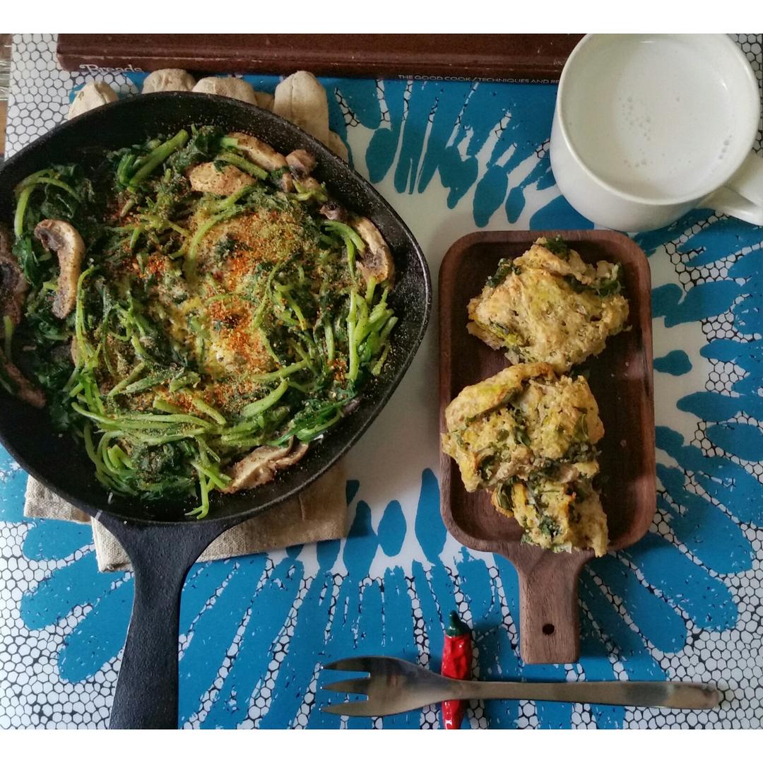 菠菜南瓜奶酪丹波面包丨健康·烘焙
