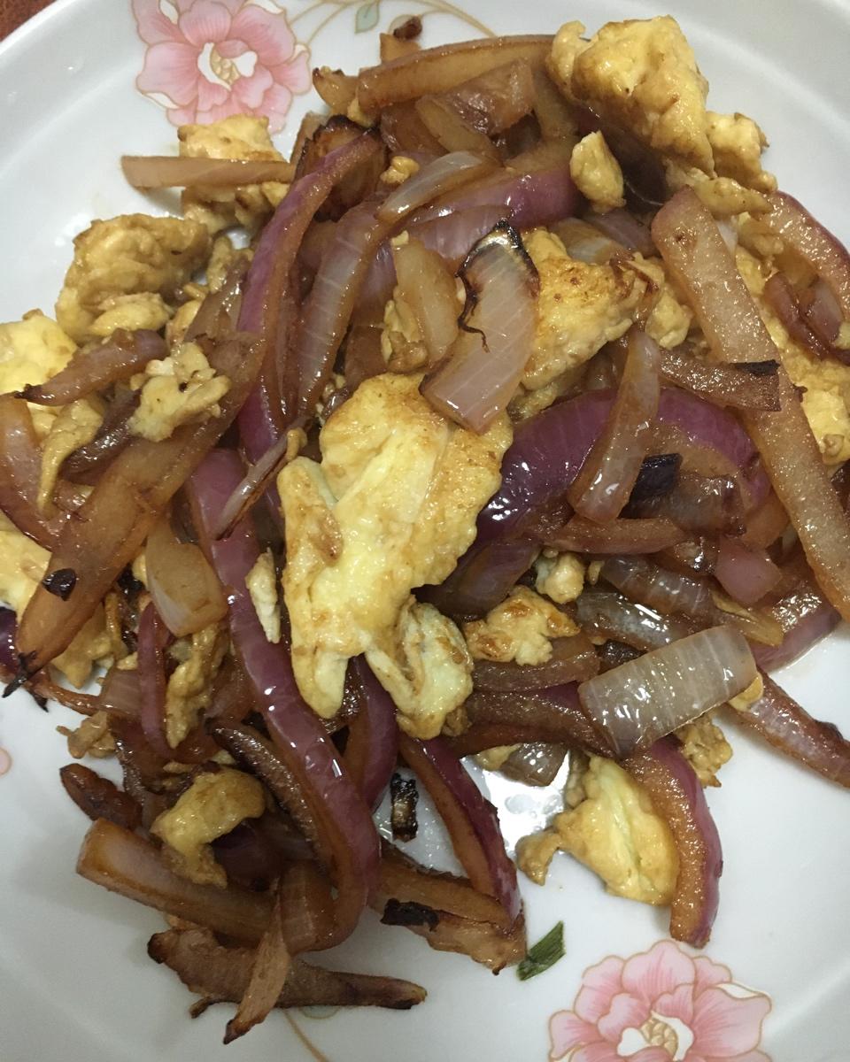 简单又好吃的洋葱炒鸡蛋