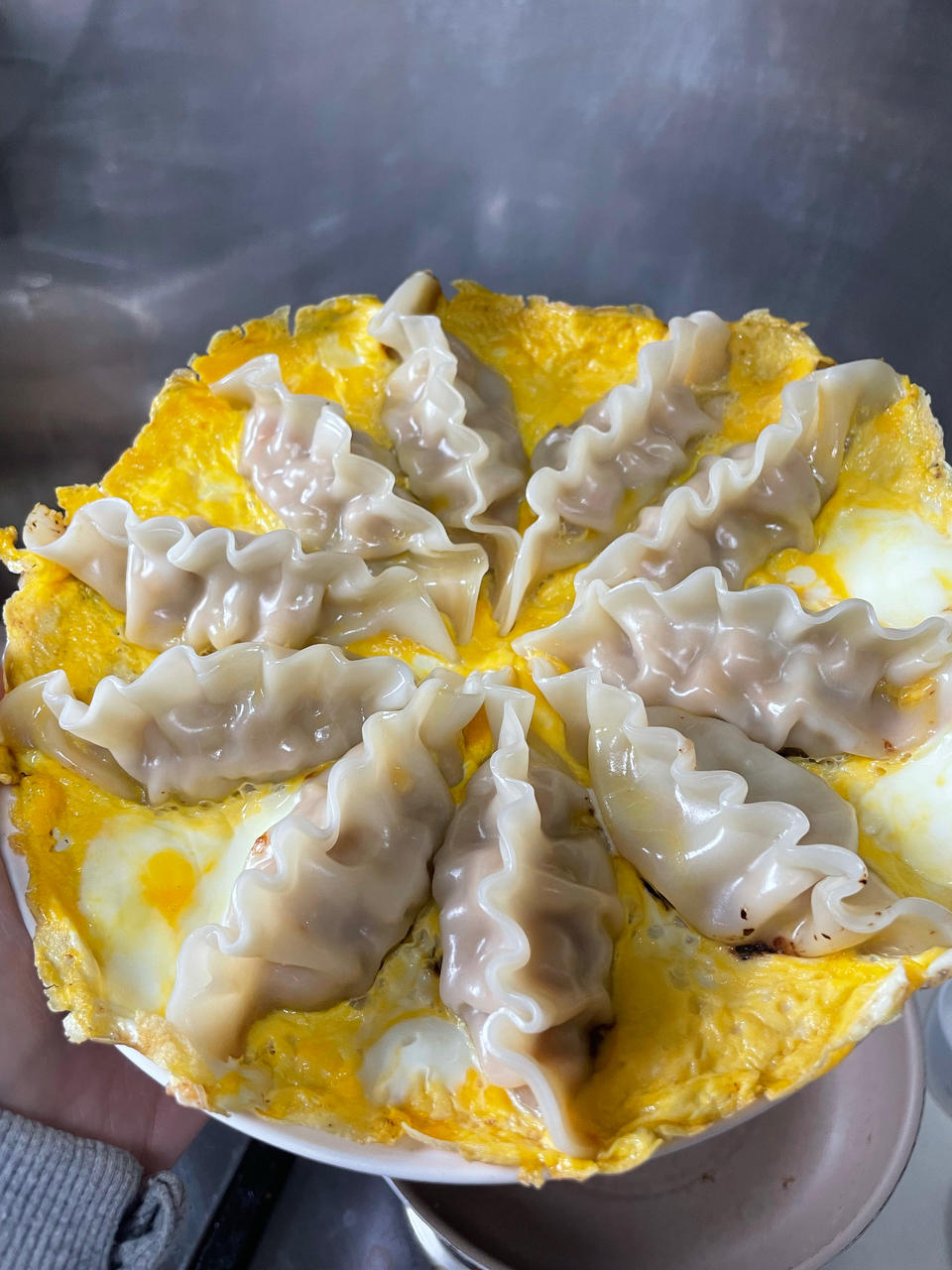 懒人快手抱蛋煎饺