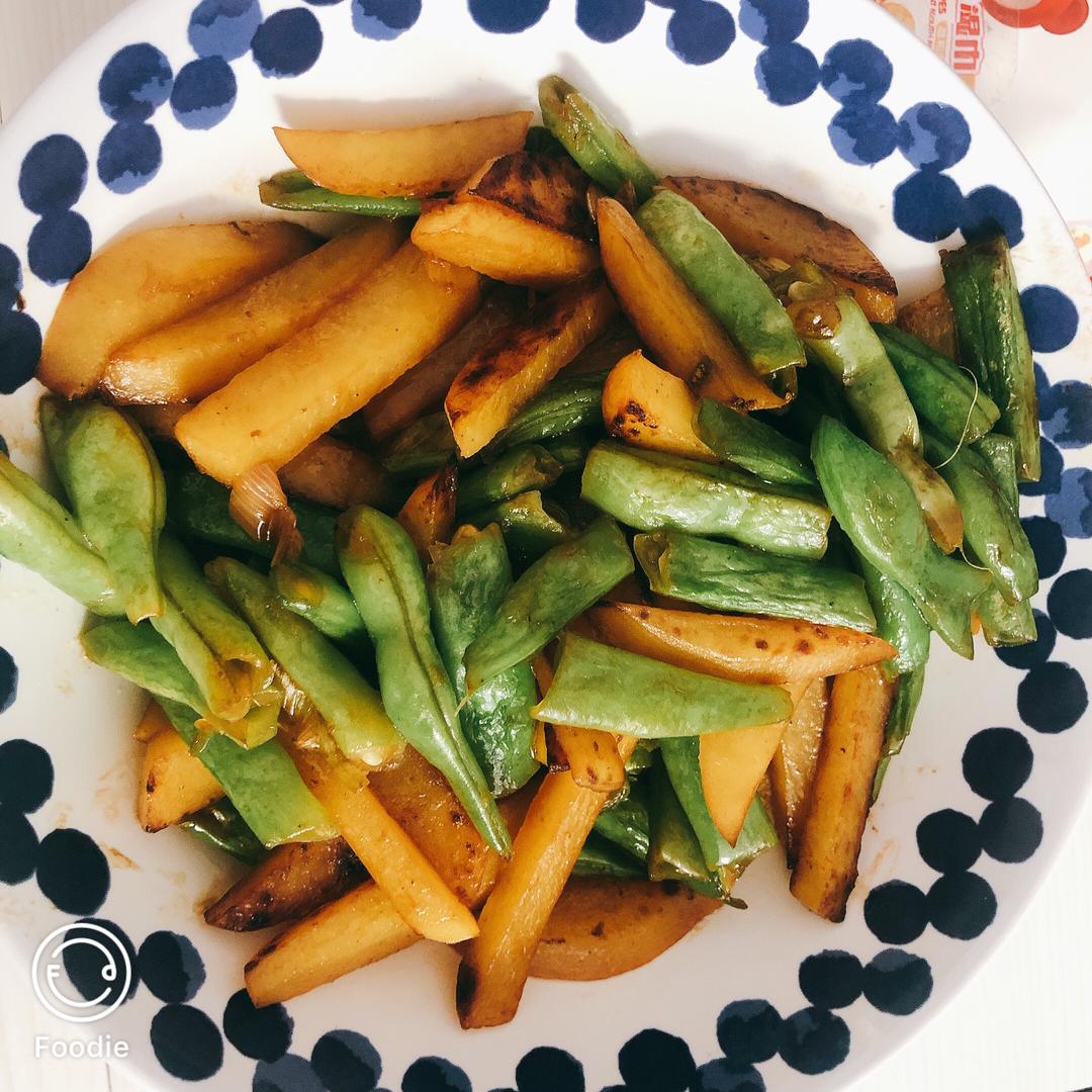 豆角炒土豆