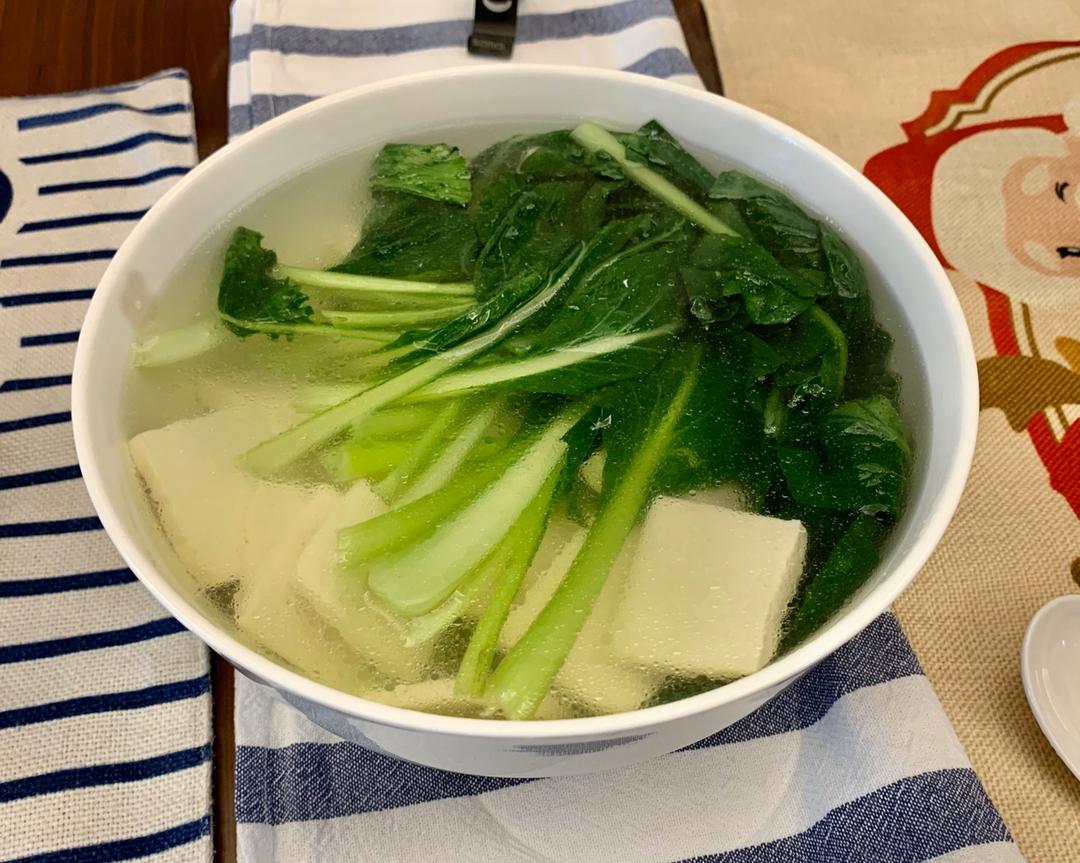 青菜豆腐汤的做法
