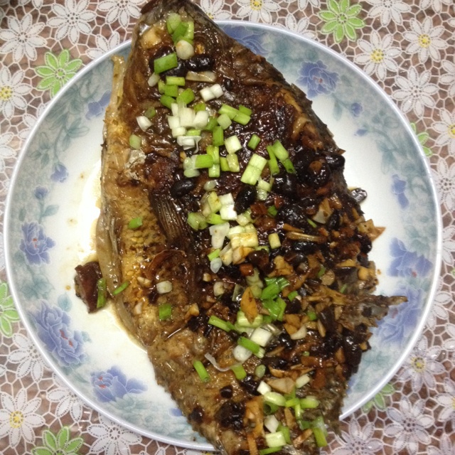 蒜蓉豆豉烧福寿鱼