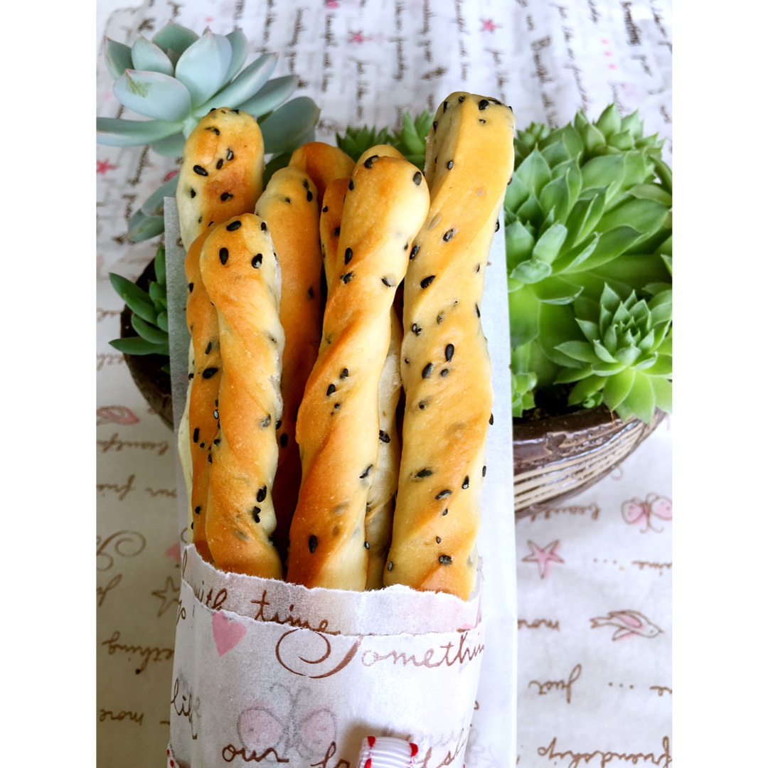 香甜芝麻面包棒~超级简单快手