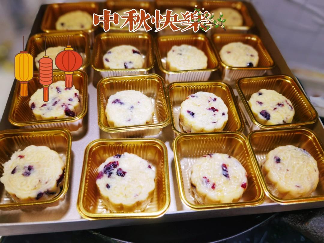 蔓越莓绿豆糕