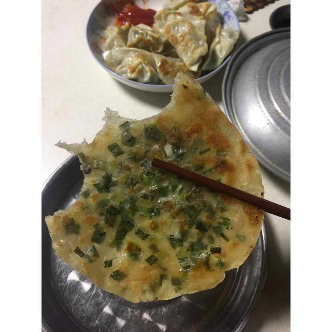 饺子皮葱油饼