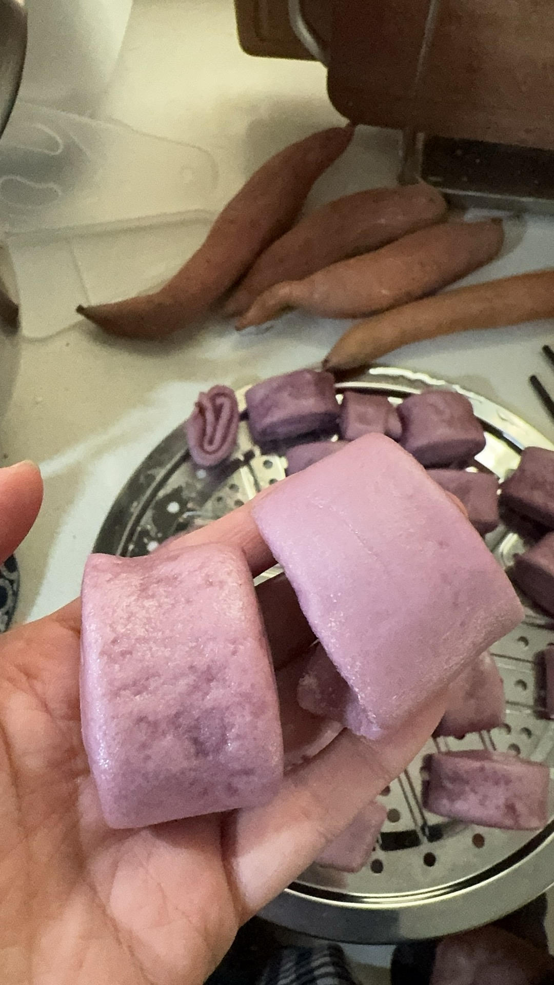 奶香紫薯馒头（一次性发酵）