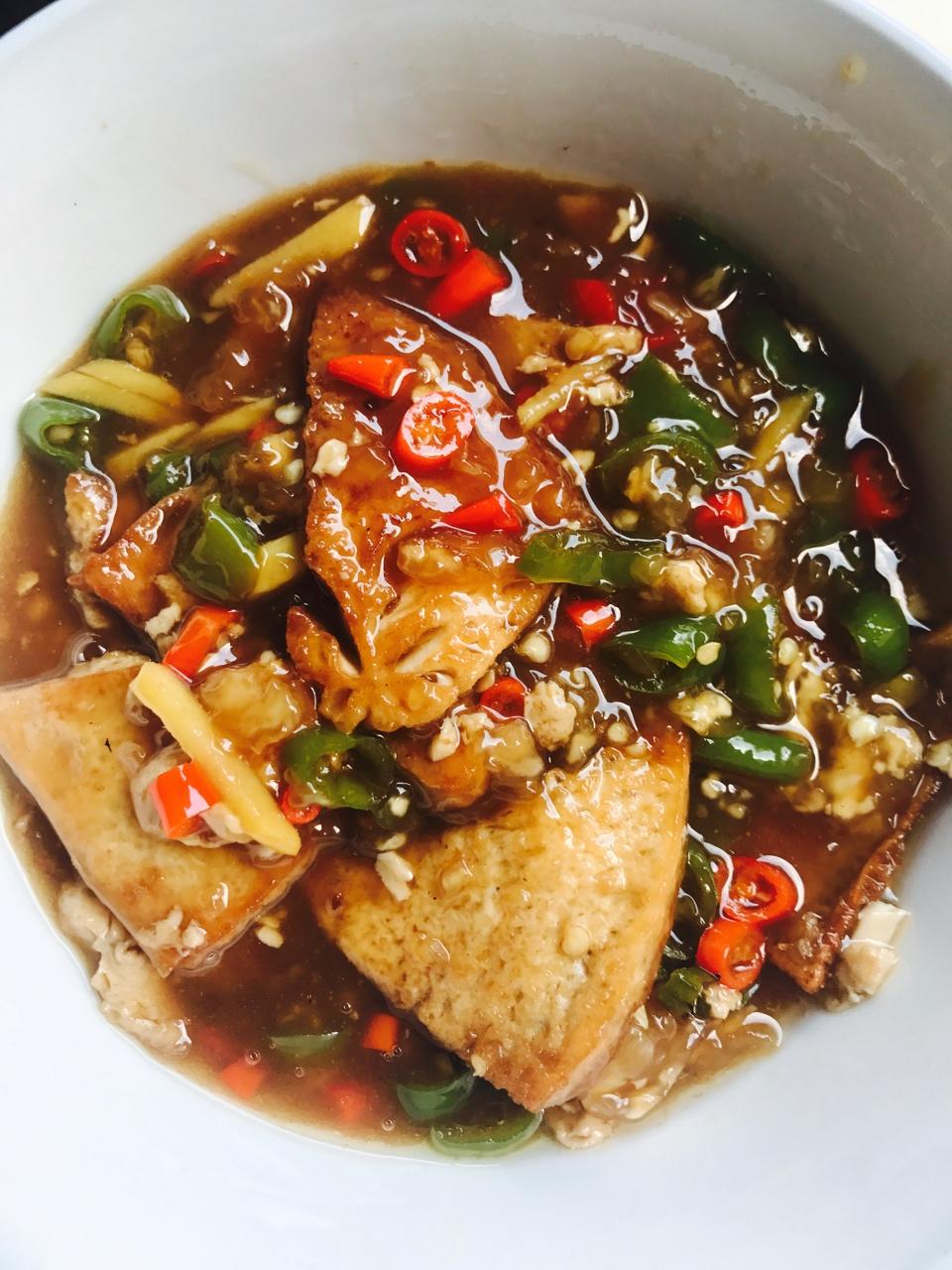 外酥里嫩的煎豆腐