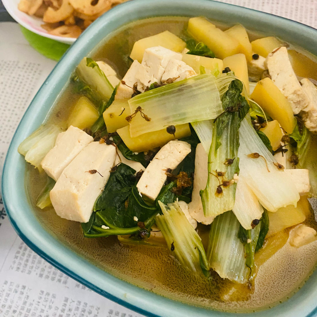 小白菜土豆豆腐