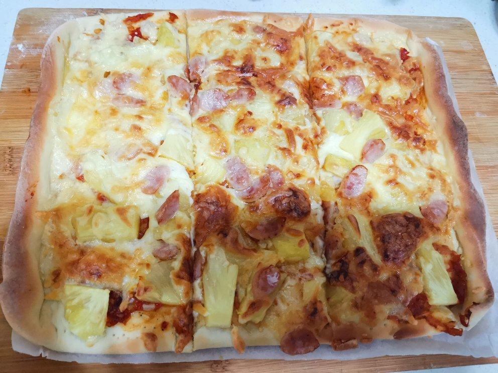 最爱夏威夷水果披萨（附超详细饼皮做法）