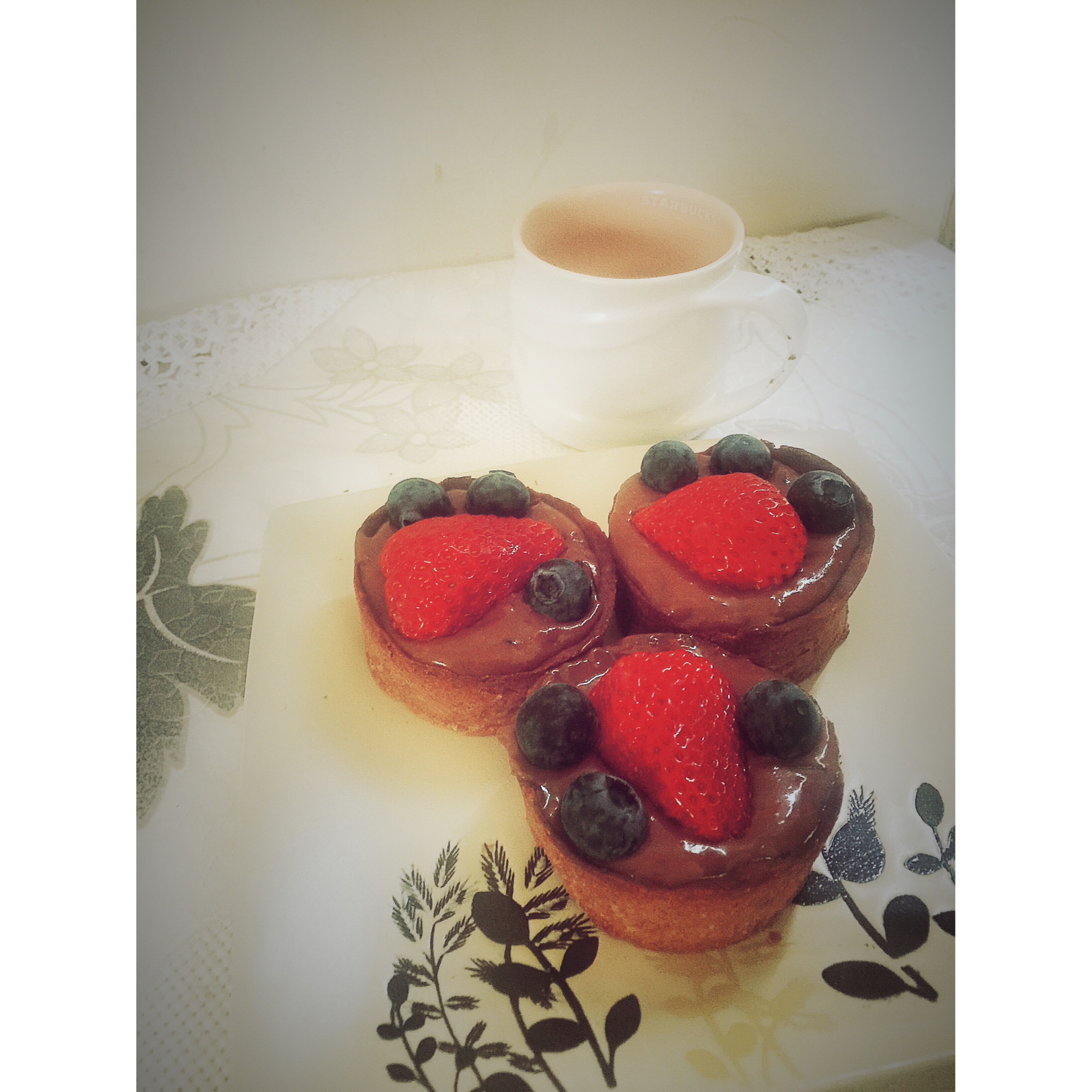 树莓巧克力塔Chocolate Tart with Raspberry