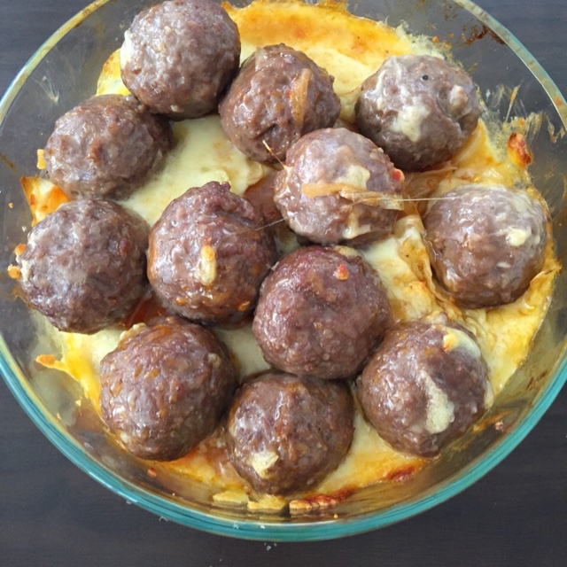 芝士肉丸焗饭