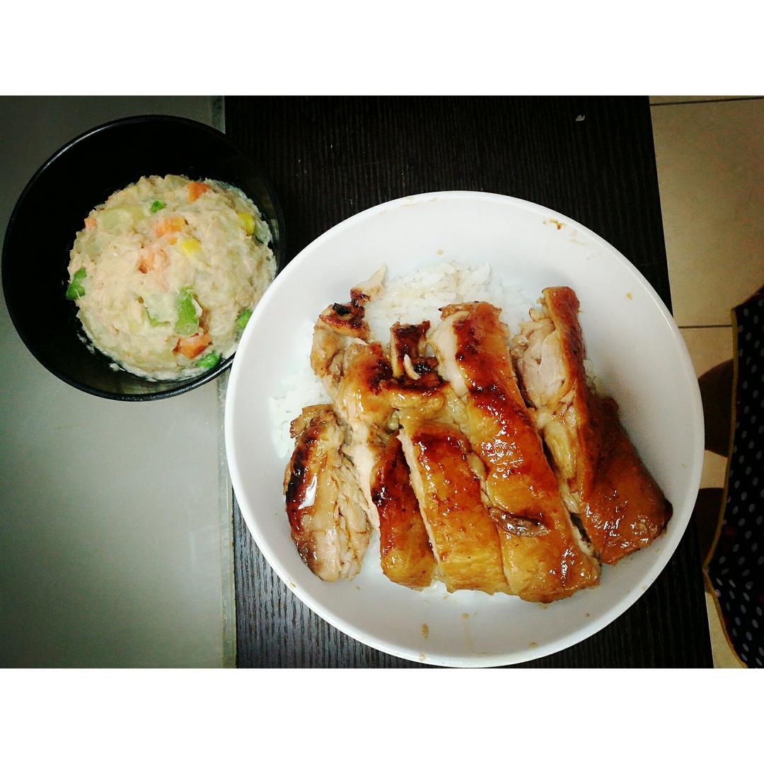 照烧鸡腿饭