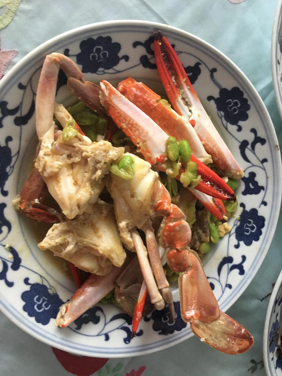 葱姜炒梭子蟹（very easy）