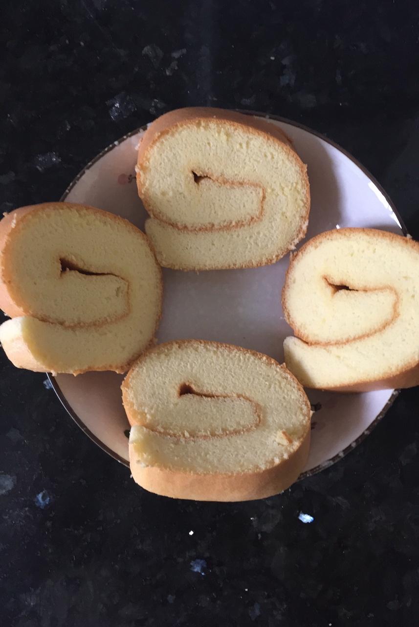 娜可可2004做的原味蛋糕卷