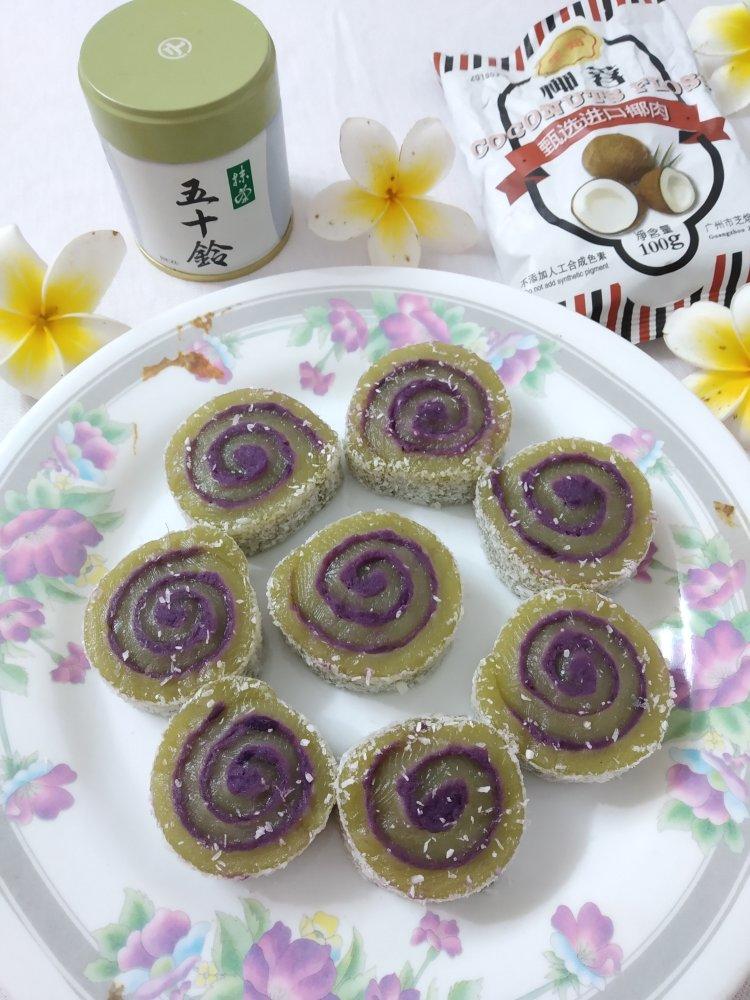 紫薯椰蓉糯米卷
