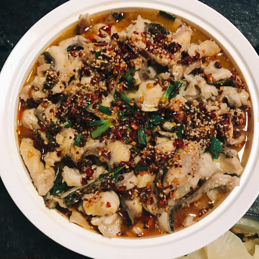 点爷他娘亲做的酸菜水煮鱼