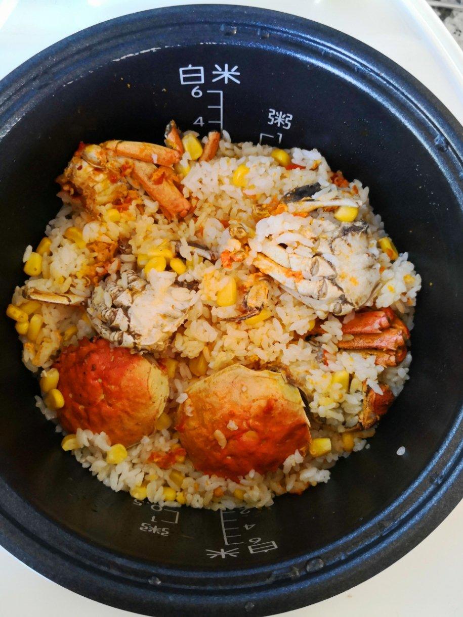大闸蟹焖饭