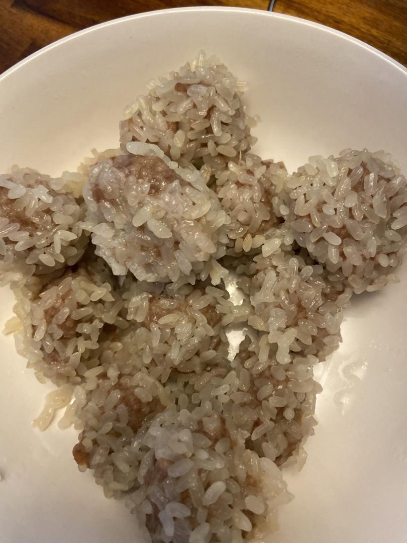 糯米肉丸子，简单易做，孩子特喜欢吃