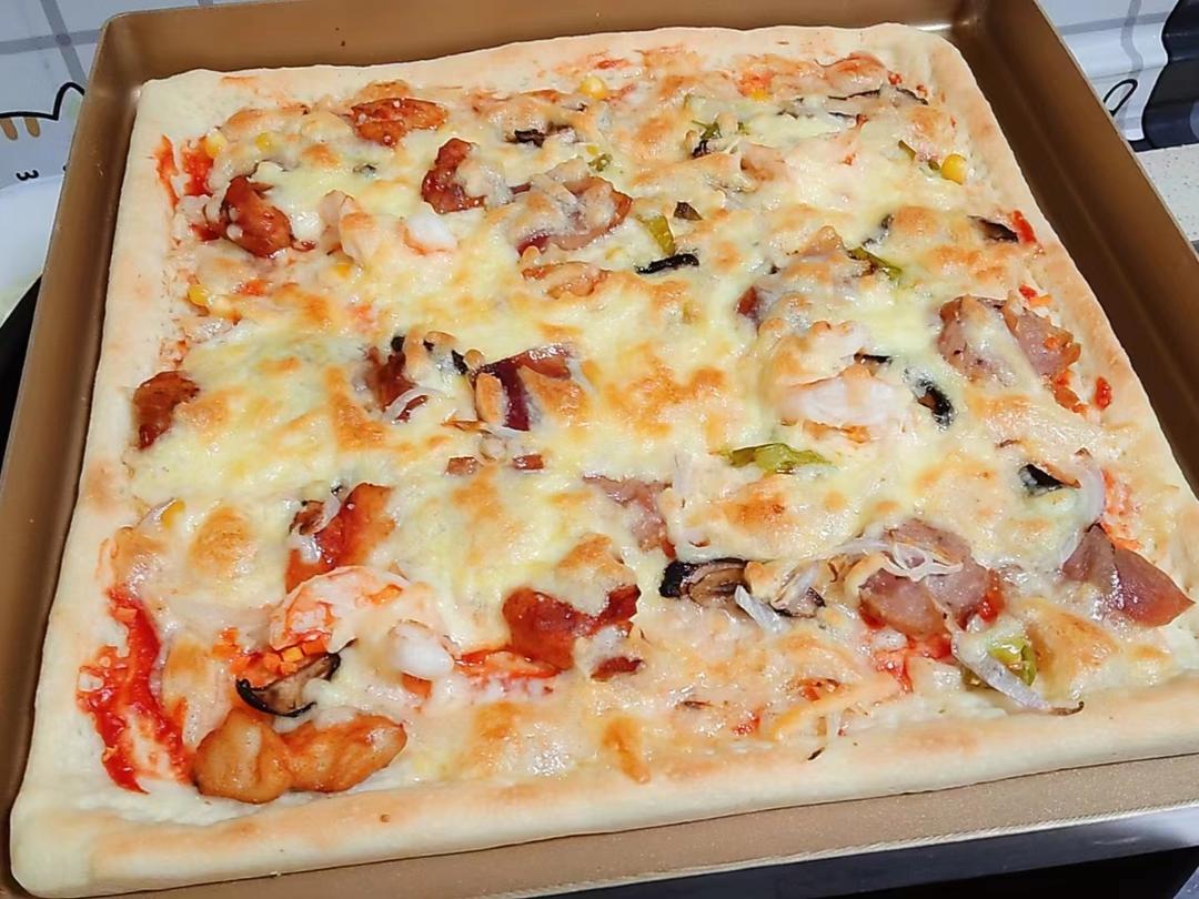 8寸披萨饼皮做法（🉑️厚🉑️薄，🉑️脆🉑️软）4张