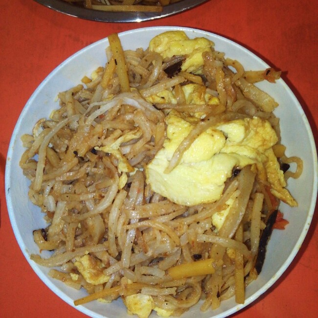 错过一颗流星做的土豆丝鸡蛋炒饼