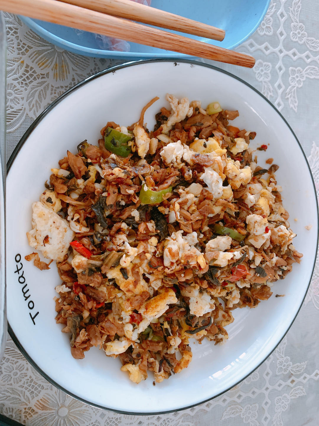 鸡蛋炒外婆菜(下饭菜)