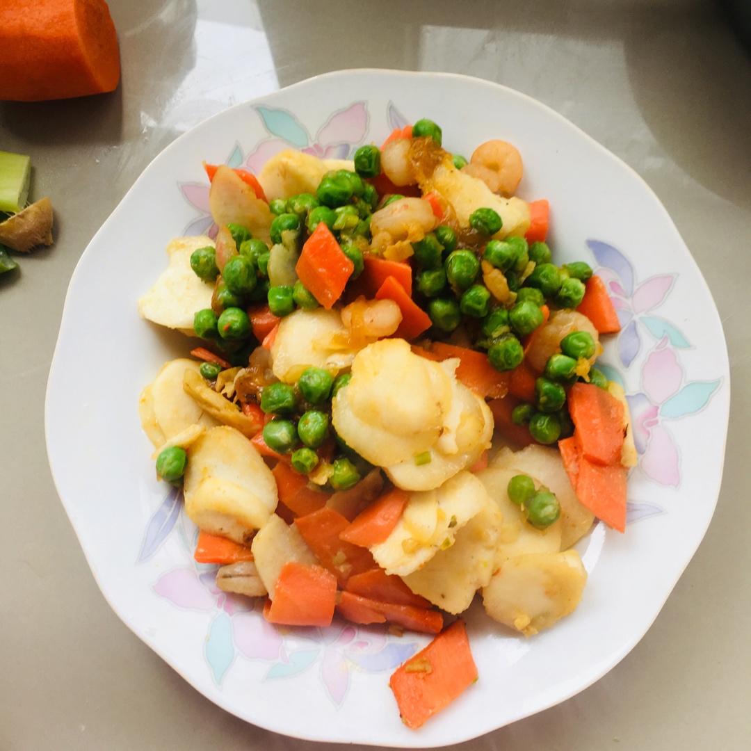 清炒马蹄虾仁