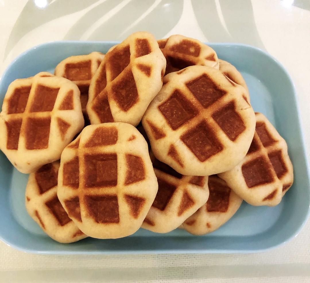 纯全麦无油华夫饼面包
