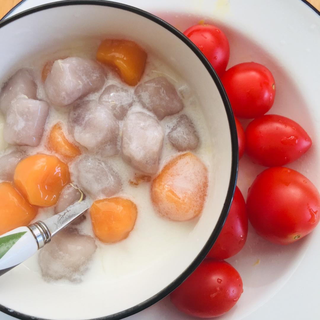 芋圆小汤圆葡萄干红豆沙汤