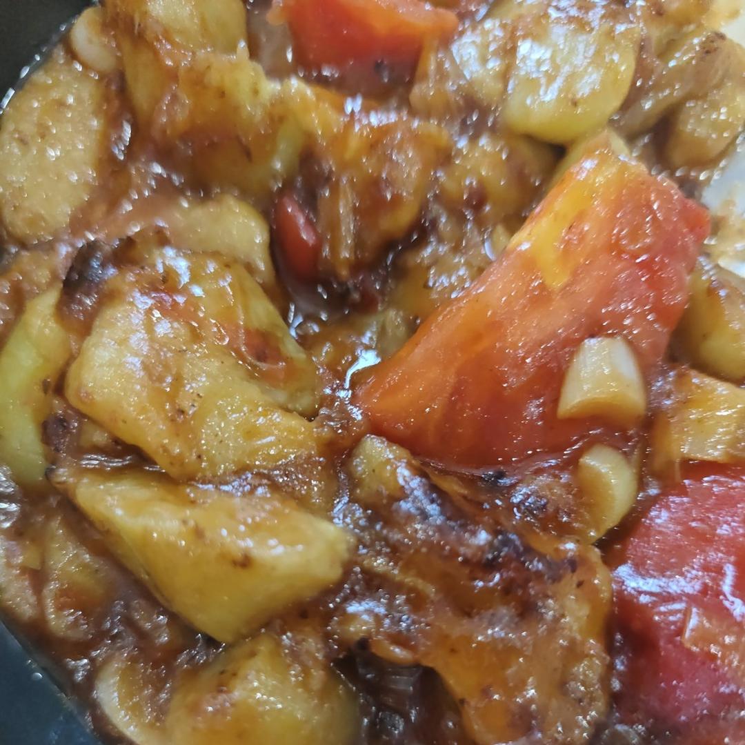 简单家常的番茄烧茄子