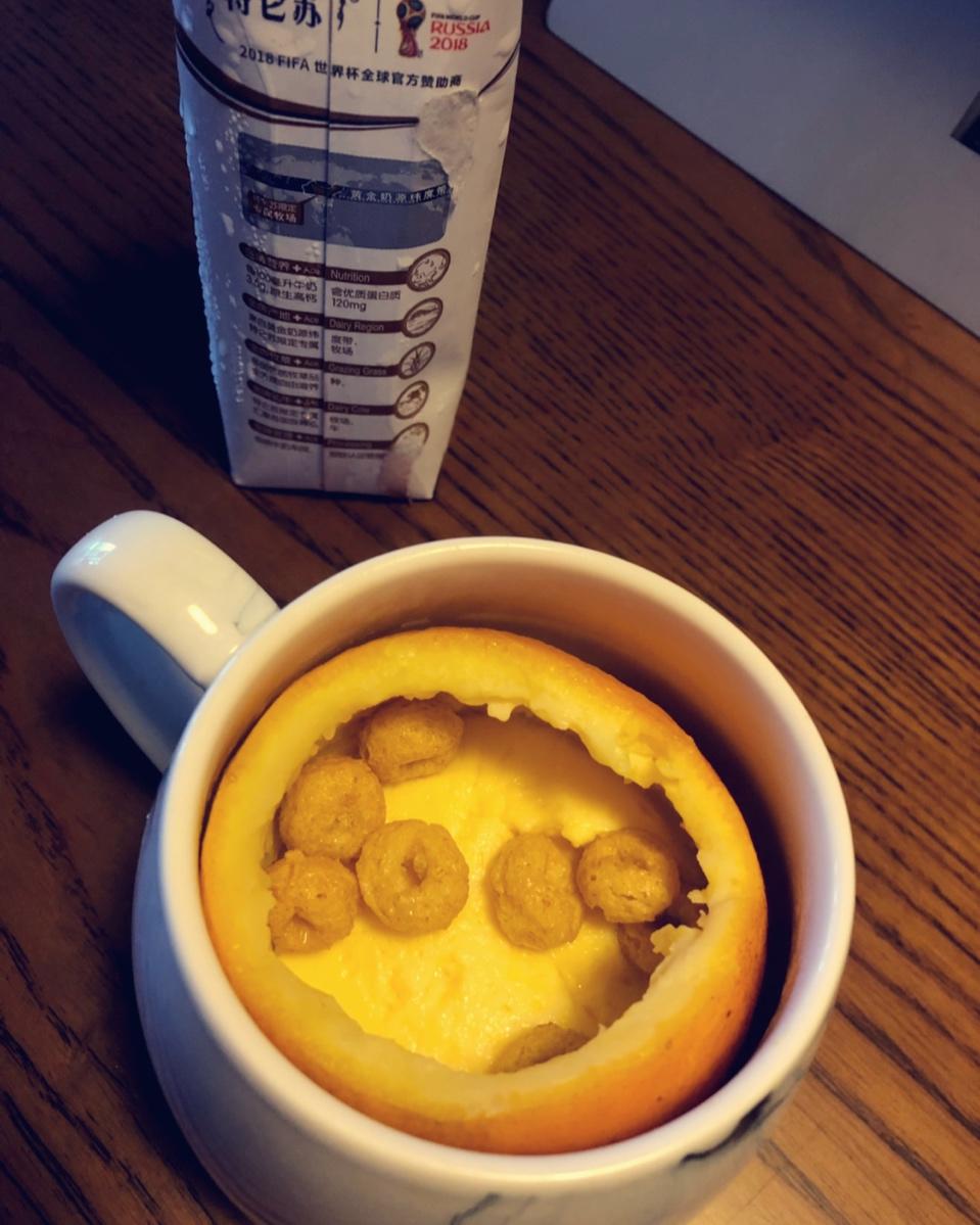 甜橙牛奶蛋羹