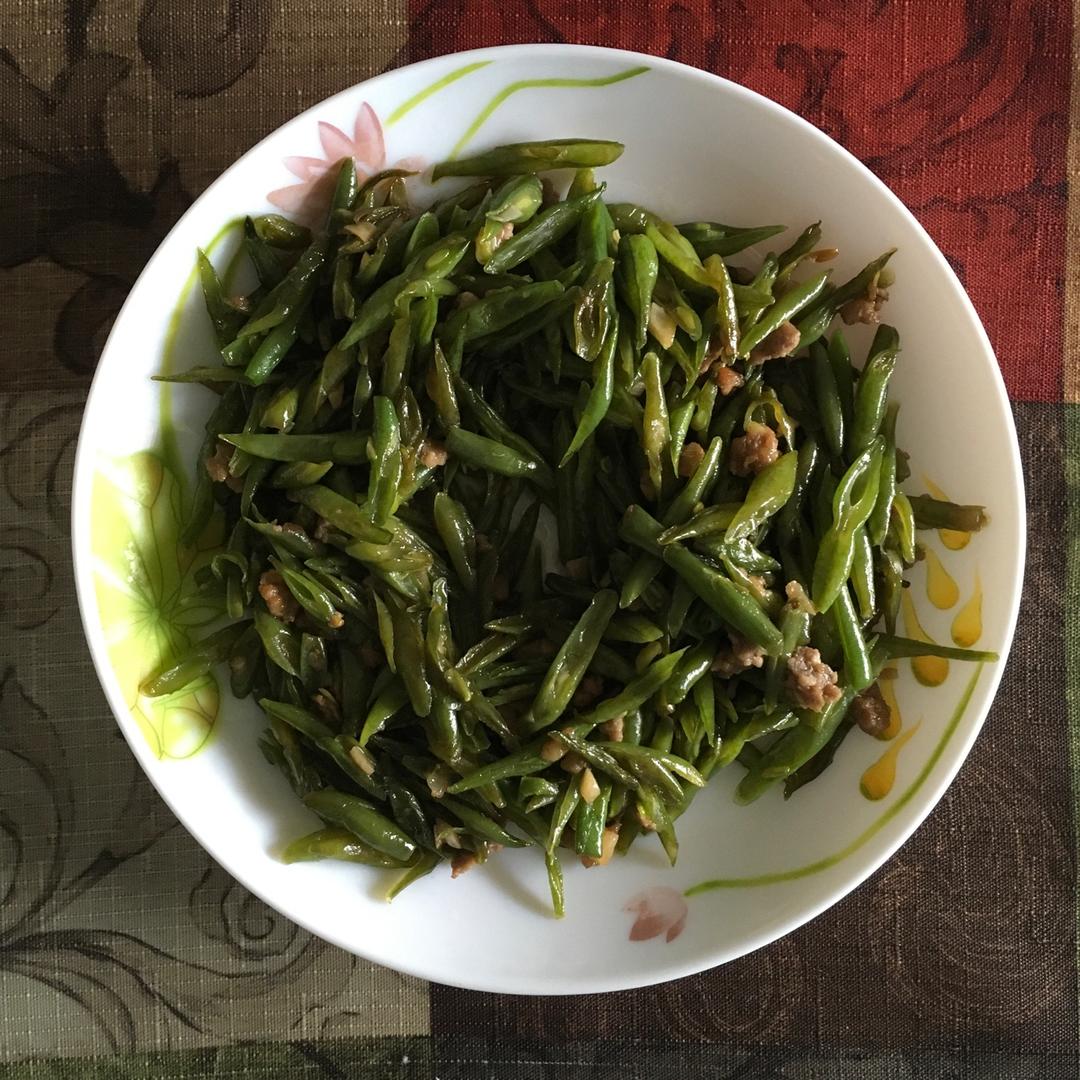 家常小炒四季豆