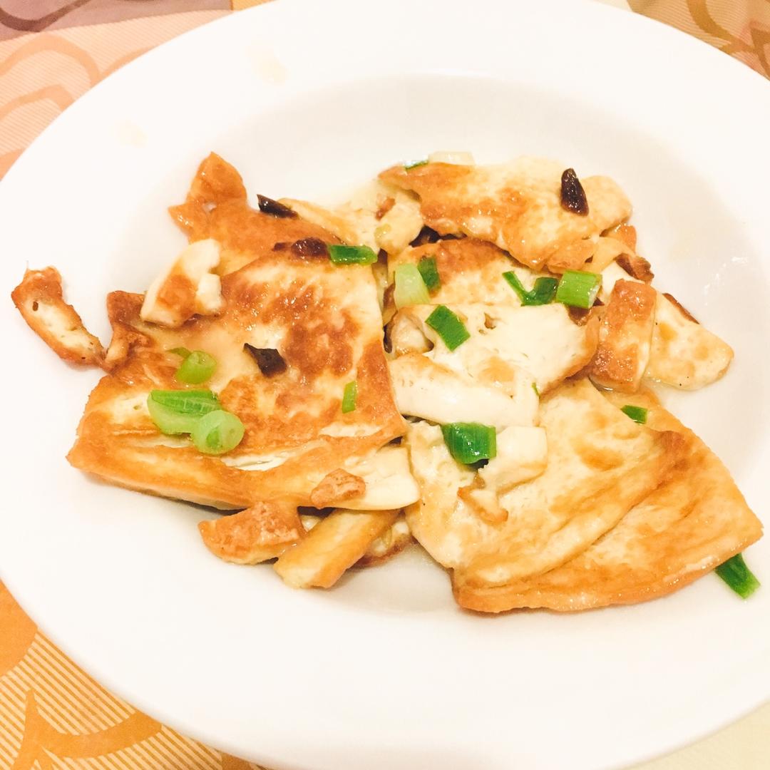 香煎豆腐--家常豆腐